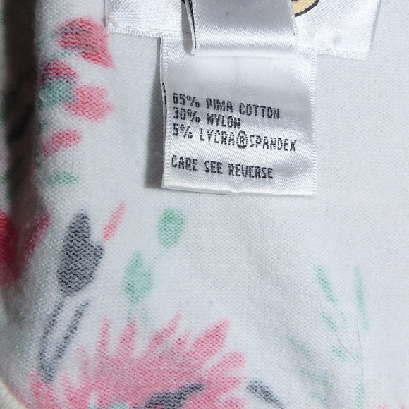 Talbots pima cotton cardigan with GORGEOUS poppies! - Picture 4 of 4